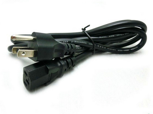 China Custom AC DC Power Cable US Standard 3 - Prong Plug For Desktop Printer Monitors supplier